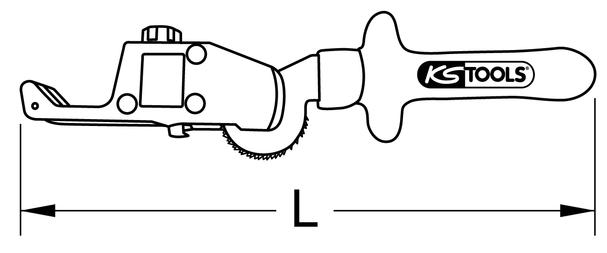 KS Tools Kabelmantelschneider mit Schutzisolierung, 240mm