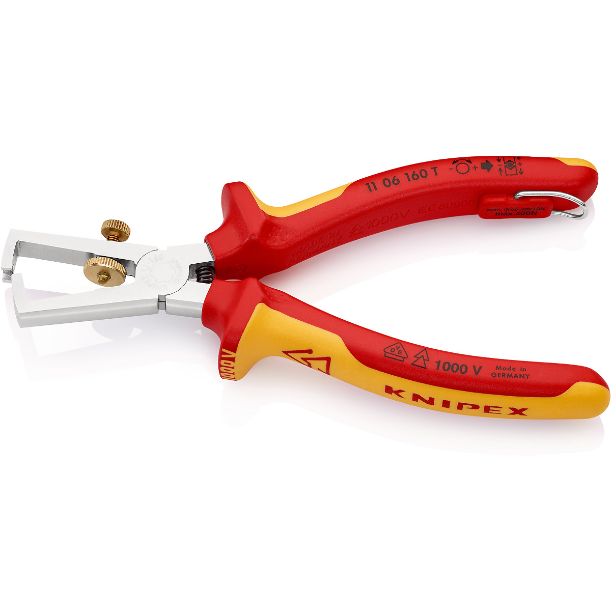 KNIPEX Abisolierzange mit Befestigungsöse