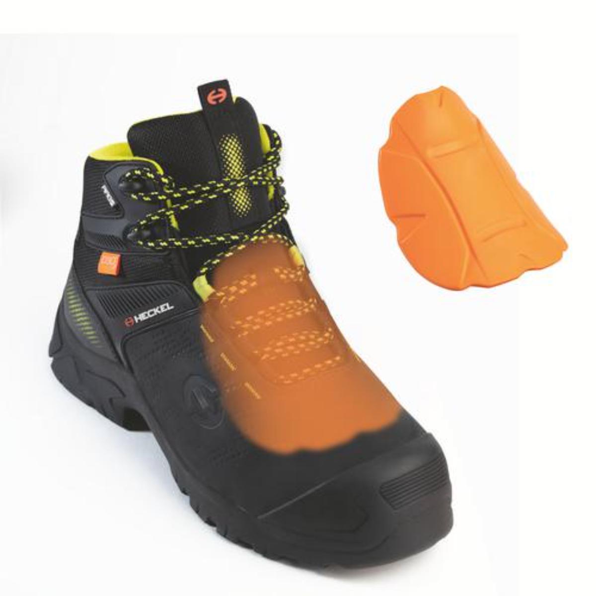 uvex MACCROSSROAD 3.0 Heckel META HIGH Sicherheitsschuh S3 Schnürstiefel,schwarz/gelb