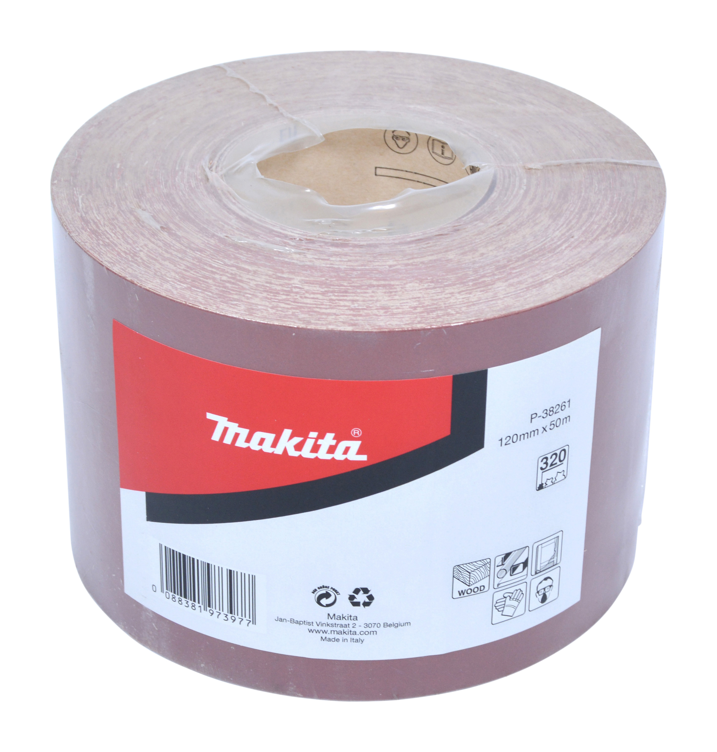 Makita Schleifpapier-Rolle, 120 mm x 50 m - Körnung 320 - P-38261