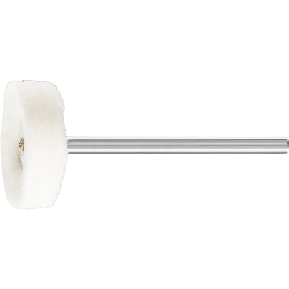 PFERD TOOLS Tuchring TR Flanell mit Schaft für Spiegelpolitur und Abglänzen mit Polierpaste
