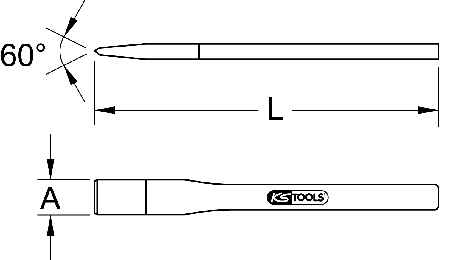 KS Tools BRONZEplus Maurermeißel