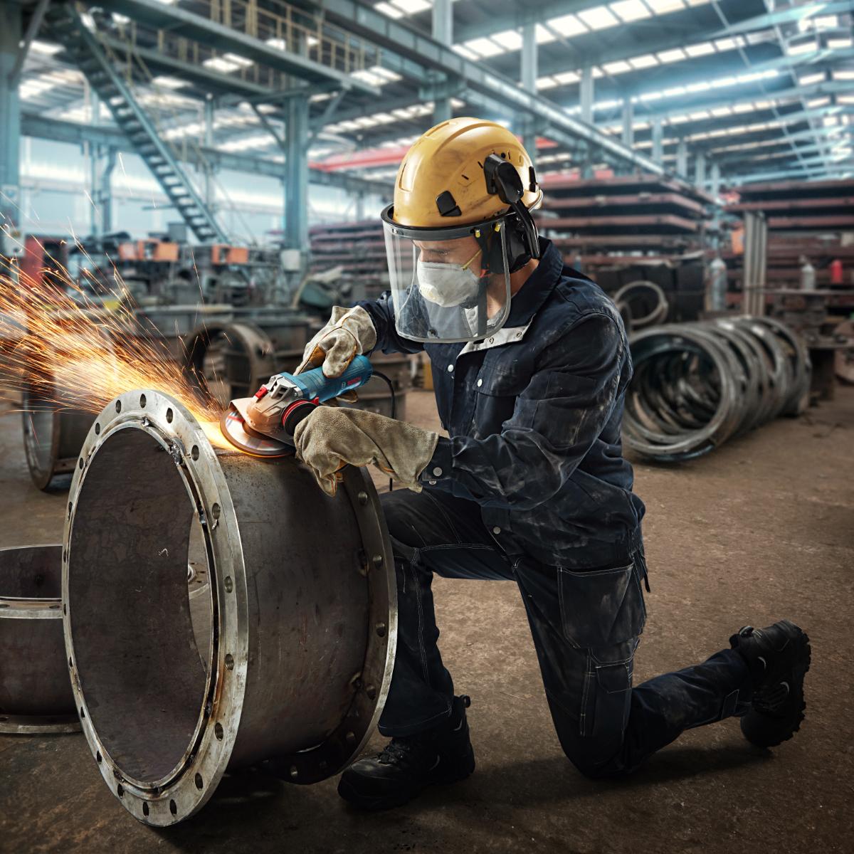 Bosch Winkelschleifer GWS 12-125 S,mit Schutzhaube