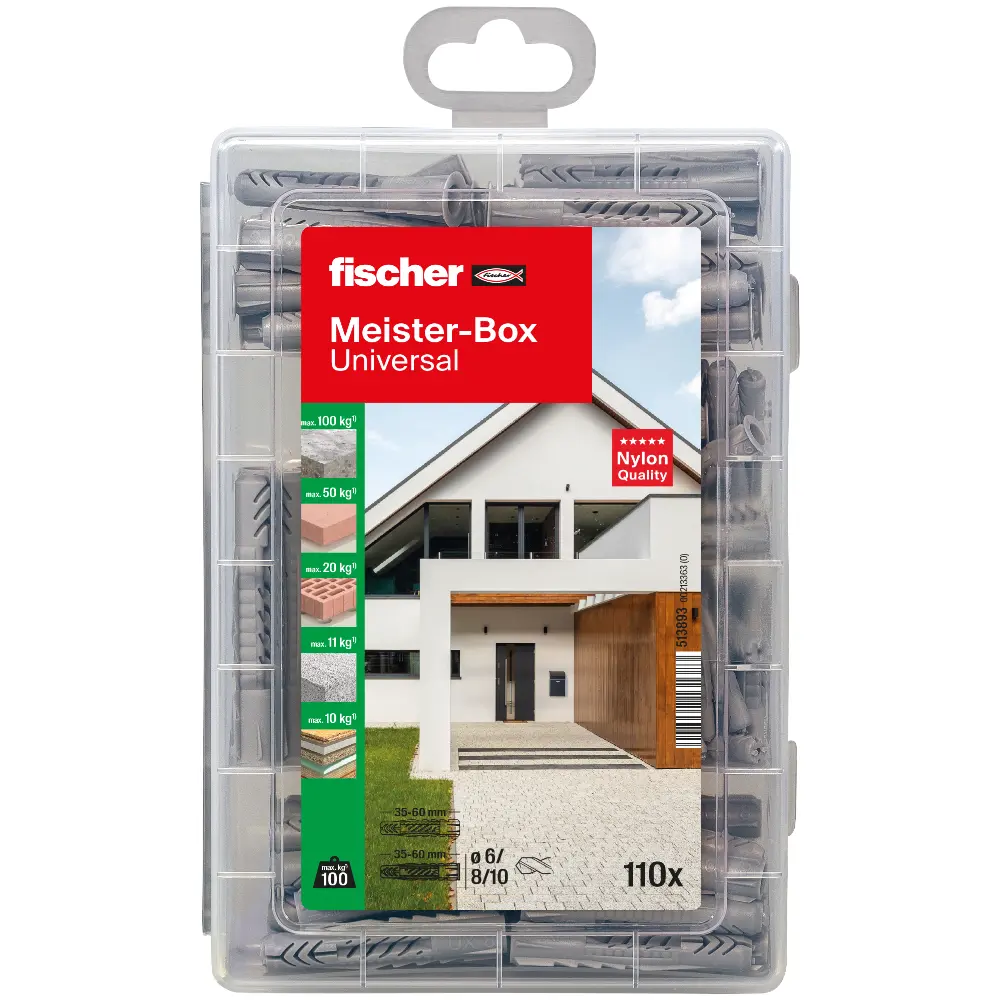 Fischer Dübelsortiment Meister-Box Universal (110 Teile)