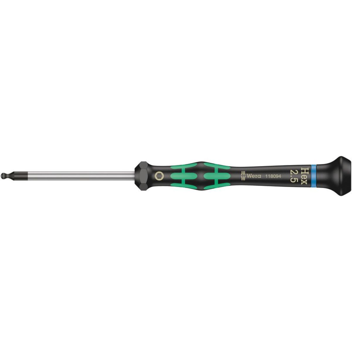 Wera 2052 Elektronik-Sechskant-Kugelkopfschraubendreher, metrisch