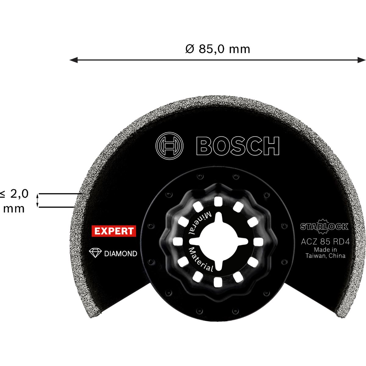 Bosch EXPERT ACZ 85 RD4 Grout Segment Blade, 85 mm, 10-Stück