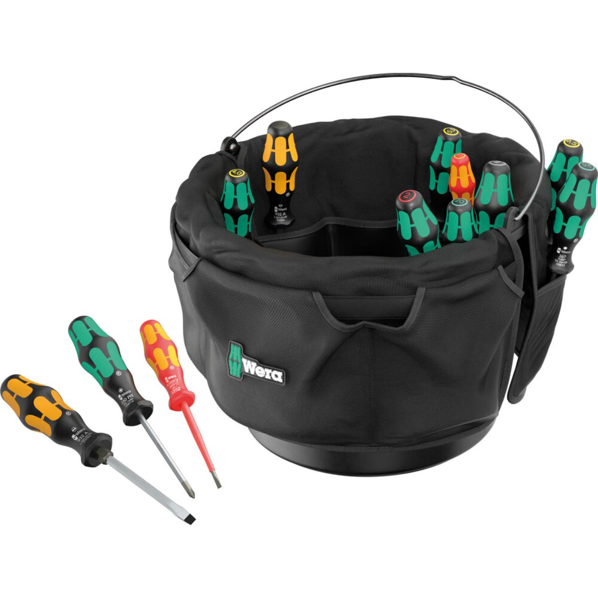 Wera 9559 Textiler Eimereinsatz Schraubendreher Set 1