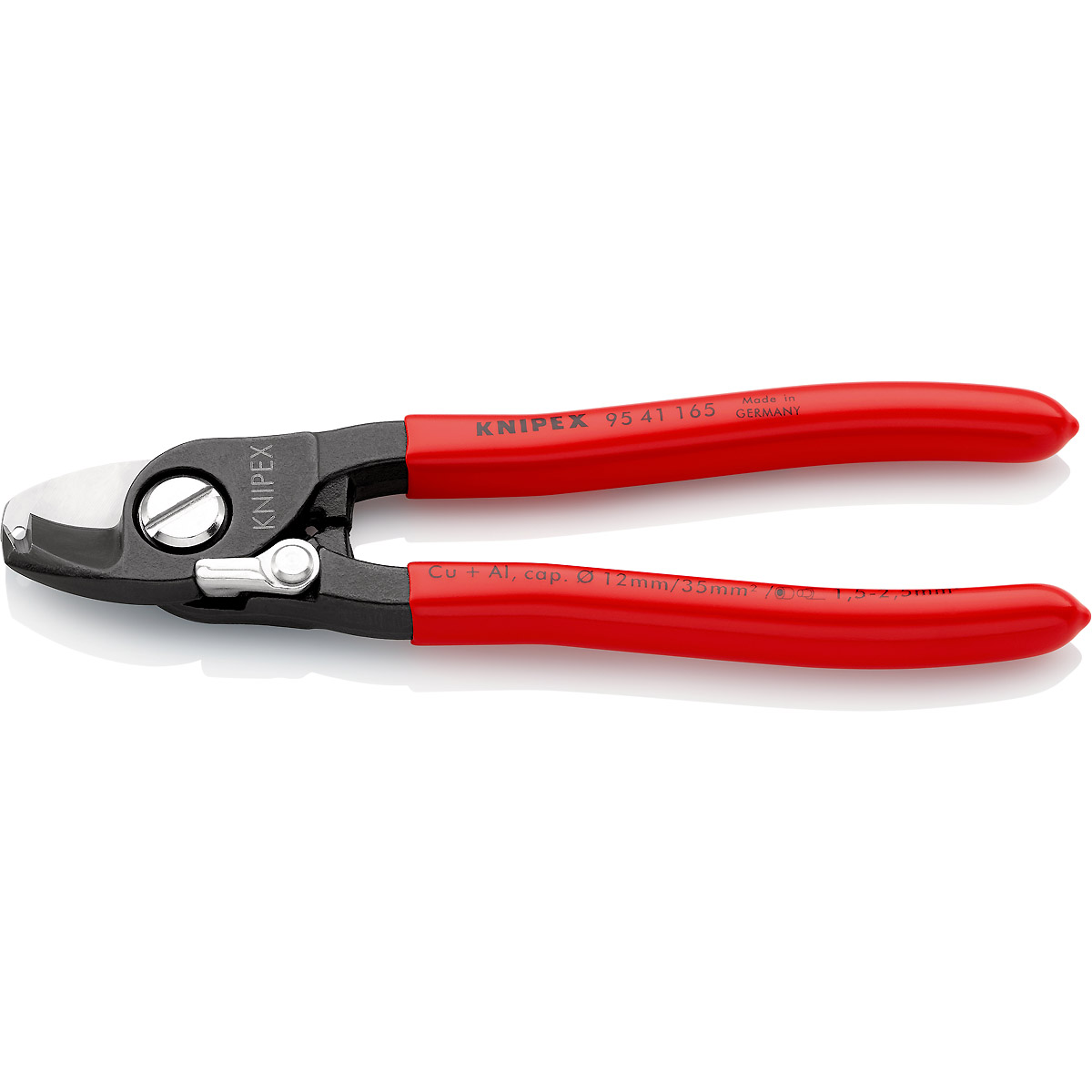 KNIPEX Kabelschere 165 mm brüniert mit Kunststoff überzogen
