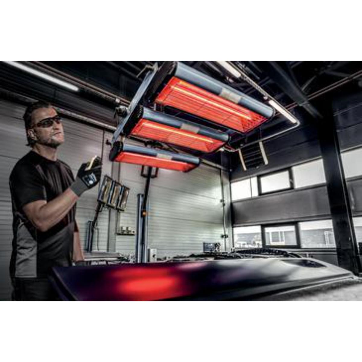 uvex Bügelbrille pheos cx2 Infrarotschutz 1,7 schwarz, rot