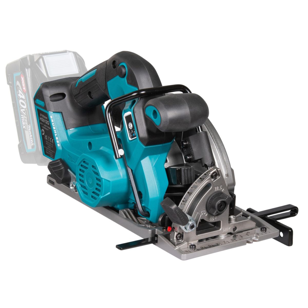Makita Akku-Handkreissäge 57 mm 40V max. (ohne Akku, ohne Ladegerät) HS012GZ
