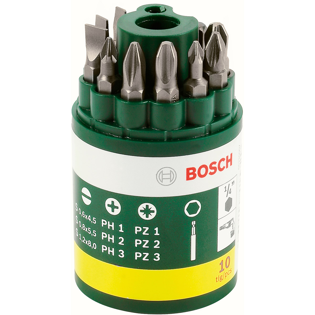 Bosch Schrauberbit-Set, 10-teilig, inklusive SL