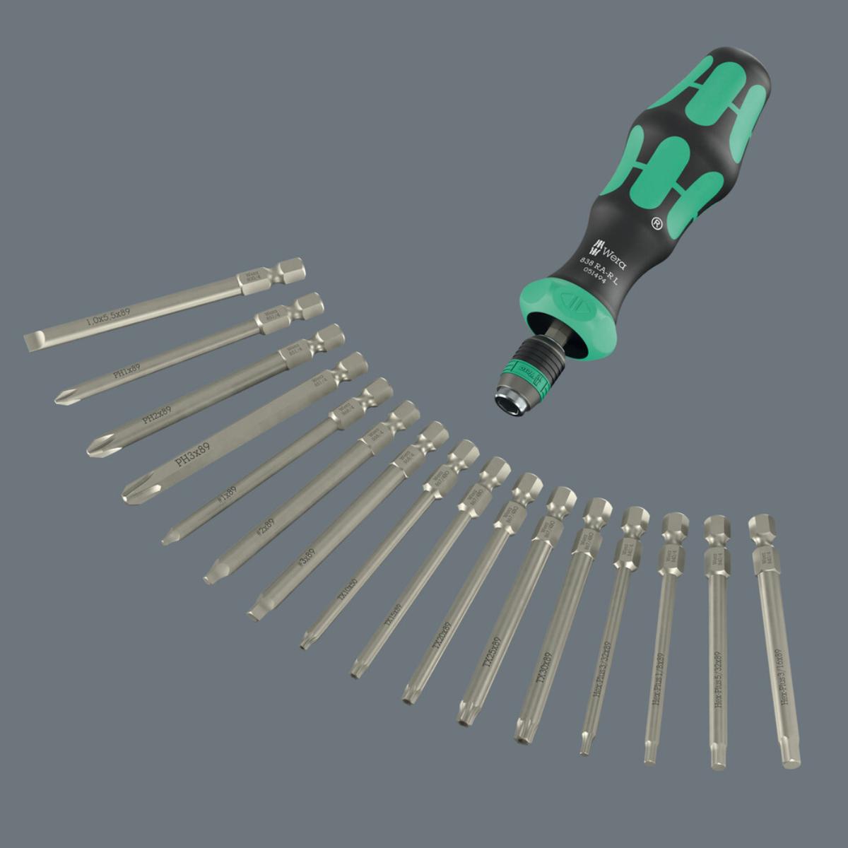 Wera Kraftform Kompakt 60 RA-R Imperial 1, 17-teiliges Set