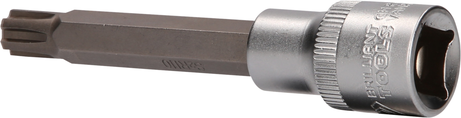 Brilliant Tools 1/2" RIBE-Bit-Stecknuss, 100 mm lang