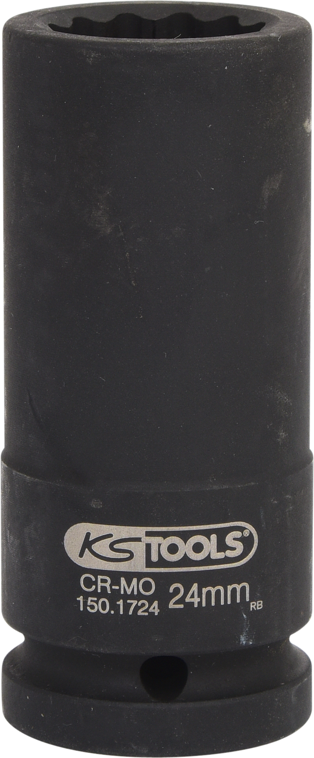 KS Tools 3/4" 12-kant-Antriebswellen-Kraftstecknuss, lang, 24mm