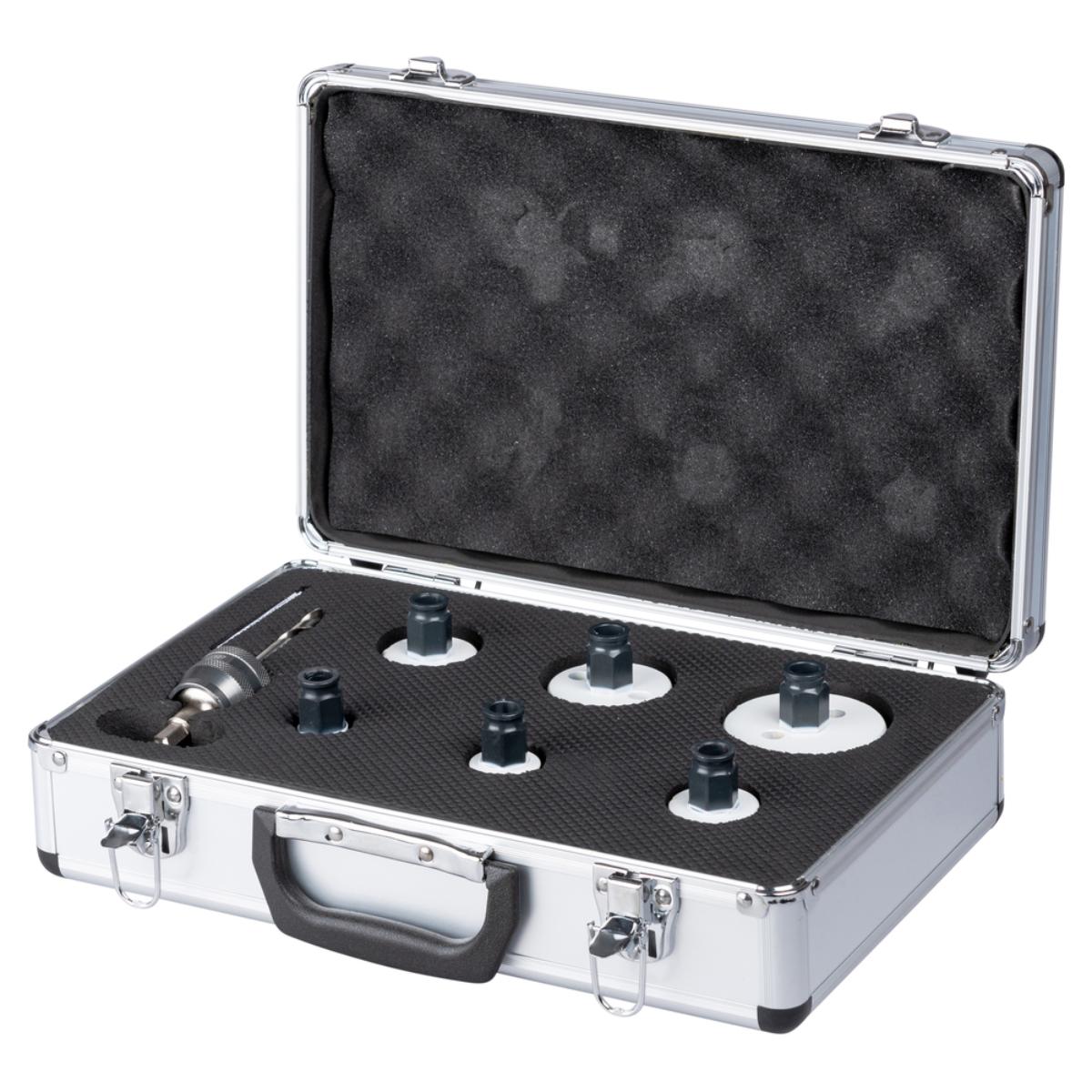 Makita EZYCHANGE Lochsägen-Set Elektriker 7-teilig HSS-BiM 7-tlg. - Ø 20-65 mm