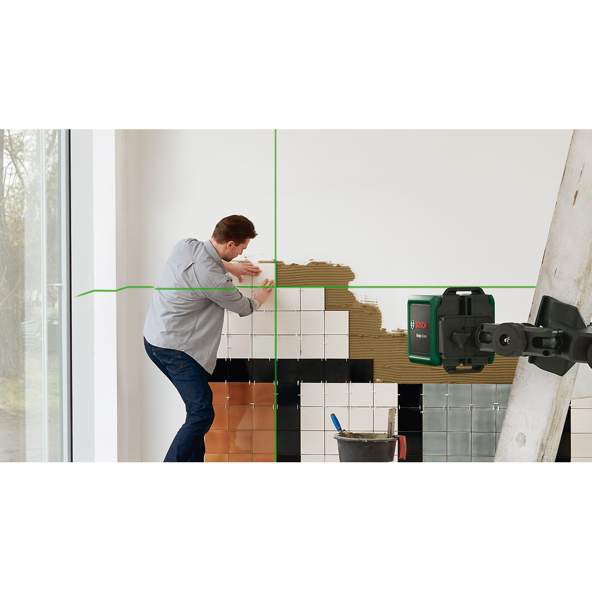 Bosch Kreuzlinien-Laser Quigo Green ECO- Lieferkarton
