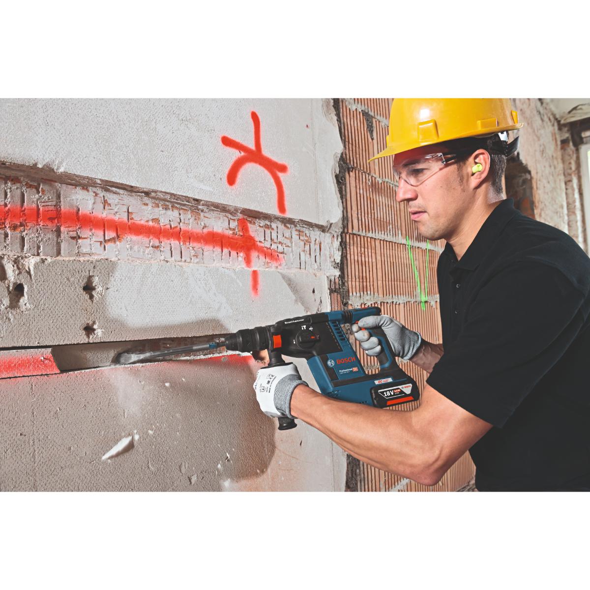 Bosch Akku-Bohrhammer mit SDS plus GBH 18V-26F (solo, L)