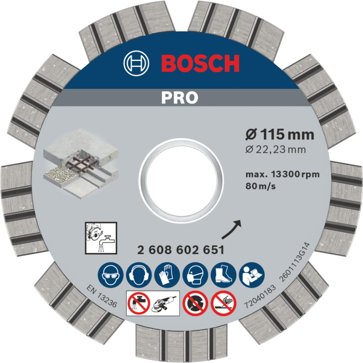 Bosch PRO Diamanttrennscheibe Best for Concrete