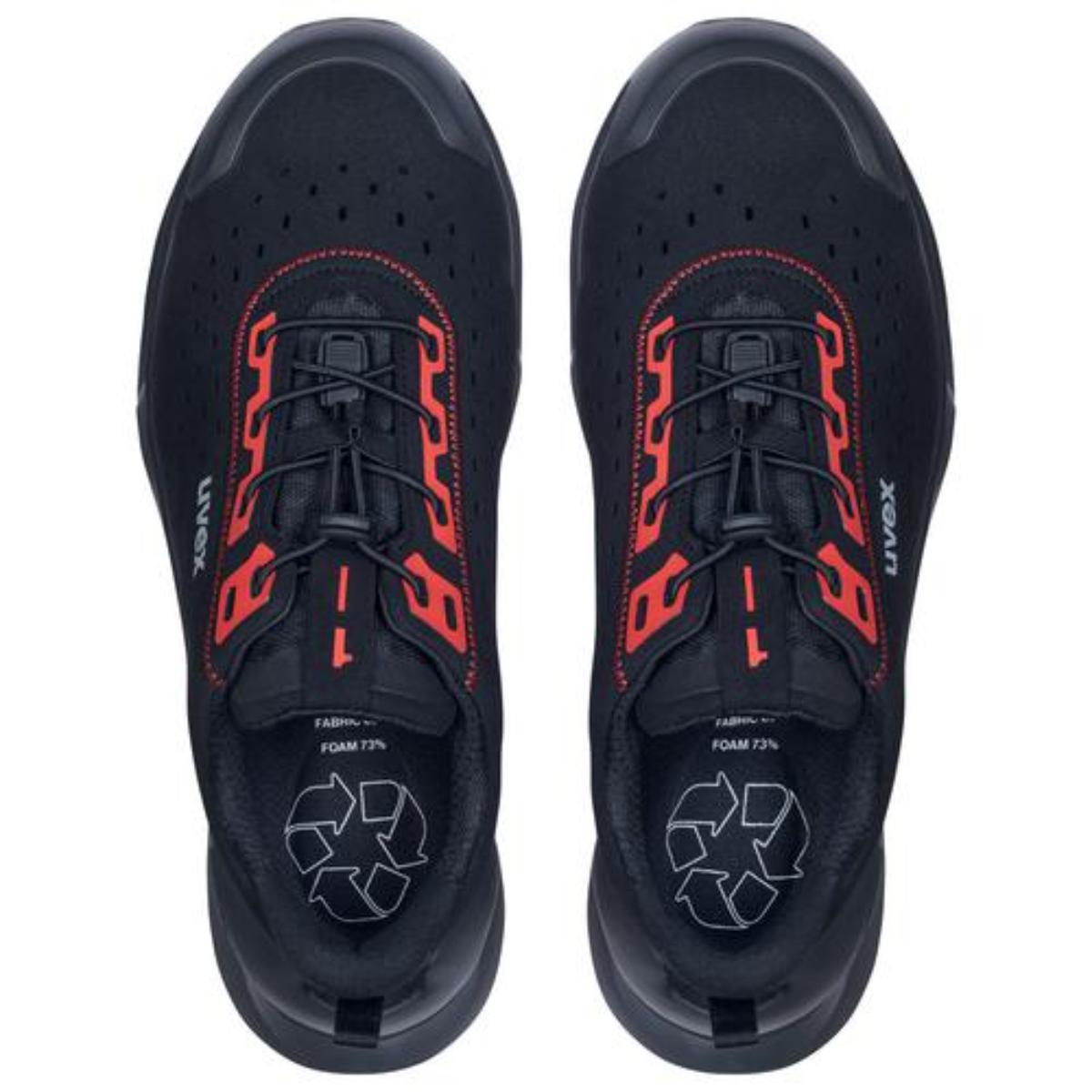 uvex 1 x-craft Sicherheitsschuh Halbschuhe S1 PL, schwarz