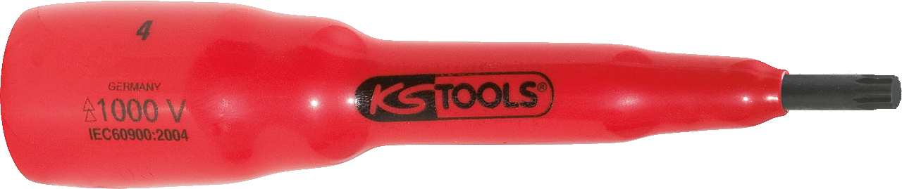 KS Tools 3/8" Bit-Stecknuss mit Schutzisolierung für Vielzahn(XZN®)-Schrauben