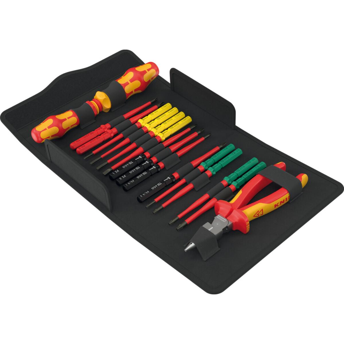 Wera Kraftform Kompakt VDE 17 extra slim 2 Tool Finder, 17-teiliges Set