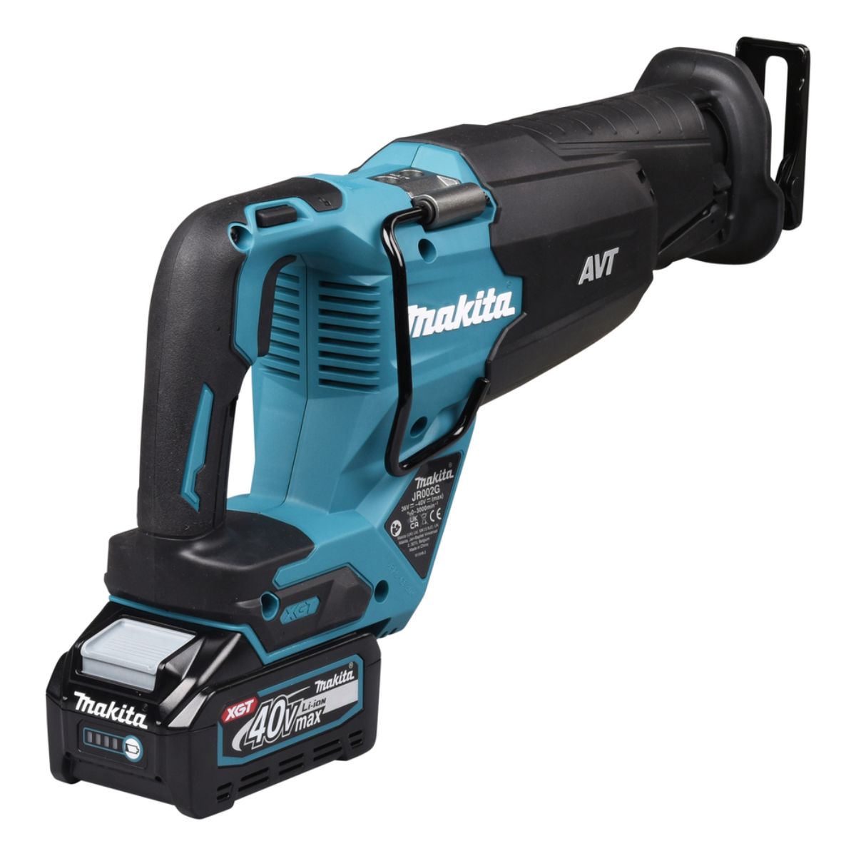 Makita Akku-Reciprosäge 40V max. / 4,0 Ah, 2 Akkus + Ladegerät im Transportkoffer JR002GM201