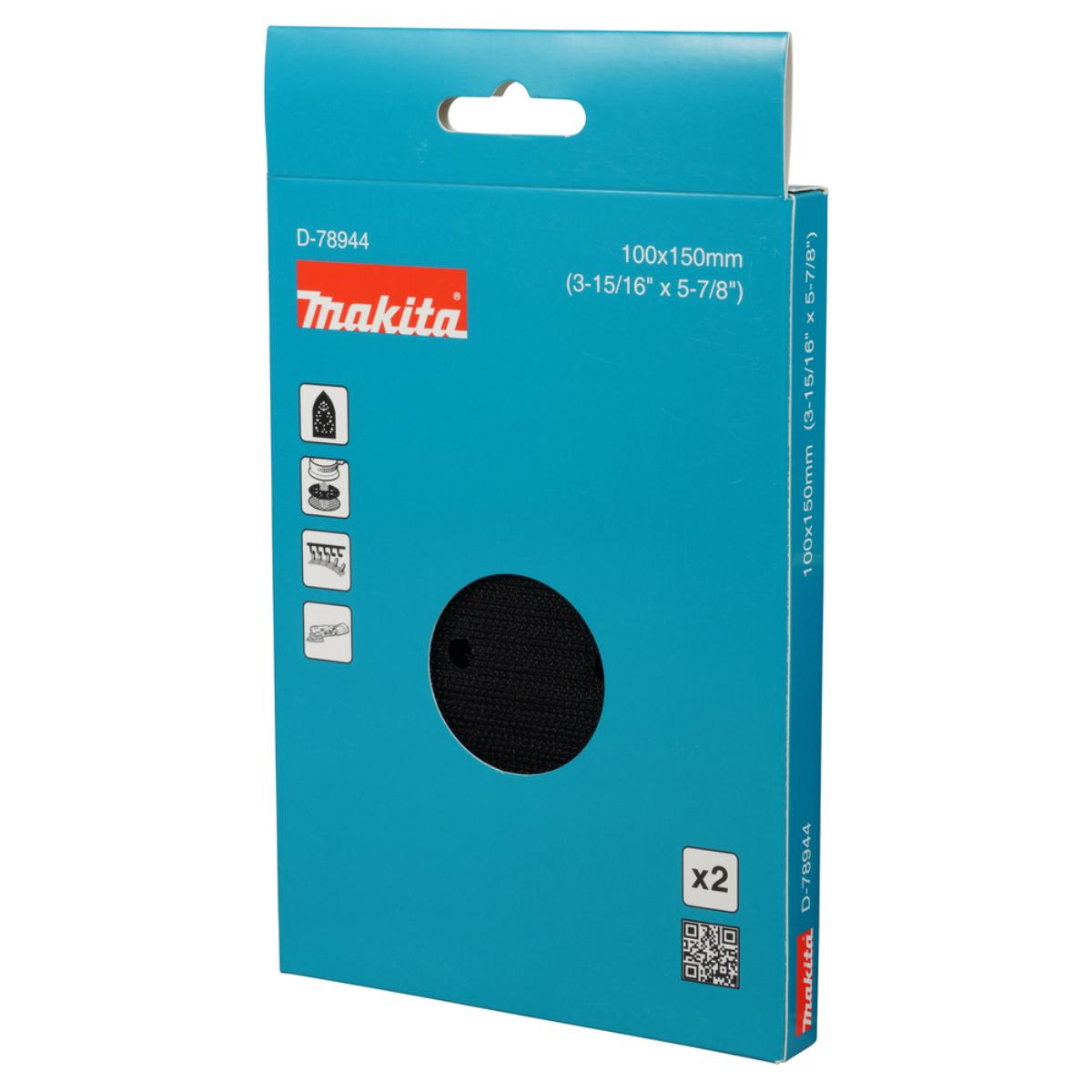 Makita Schleiftellerschutz 100 x 150 mm, Klett, 2 Stück
