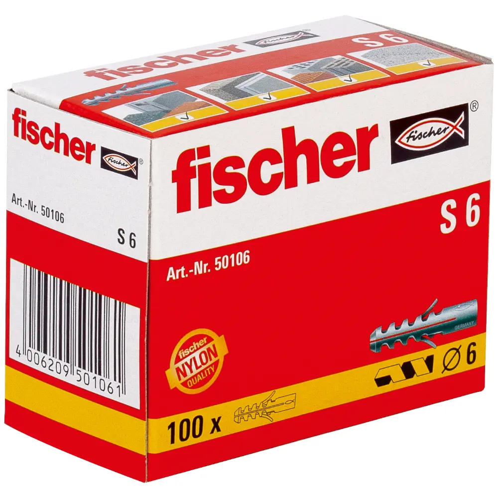 Fischer Spreizdübel Dübel S 6