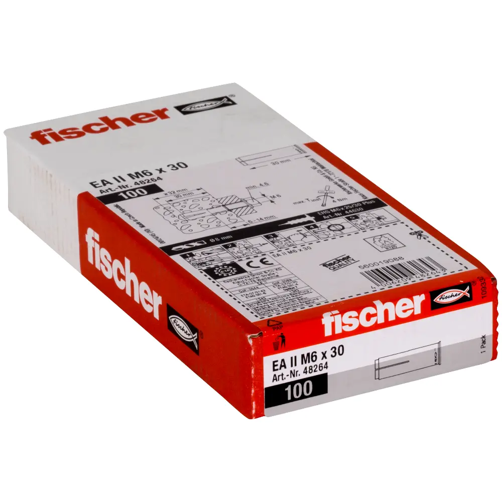 Fischer Einschlaganker EA II M 6x30 galvanisch verzinkt