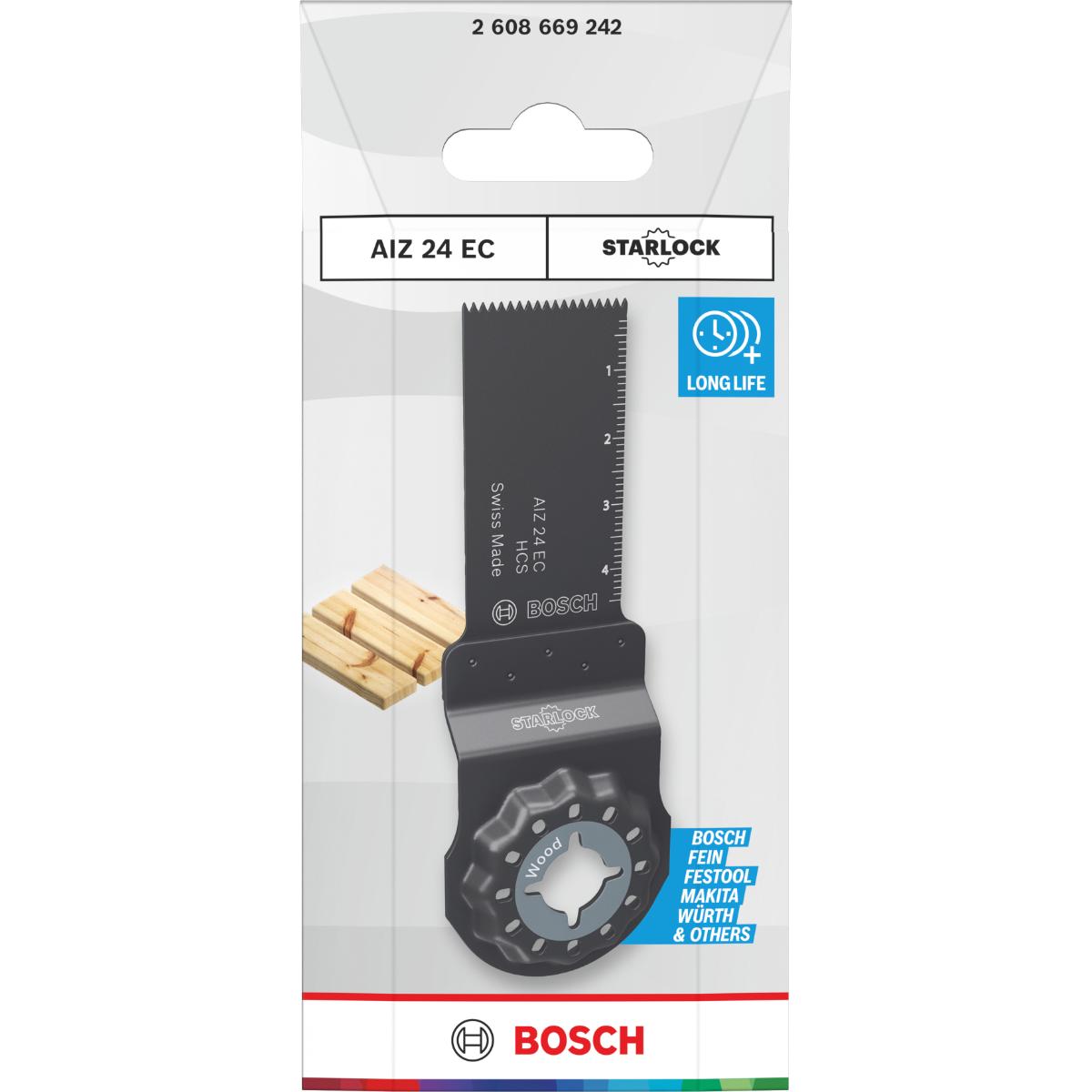 Bosch AIZ 24 EC Holz Tauchsägeblatt, Starlock, 24 x 50 mm