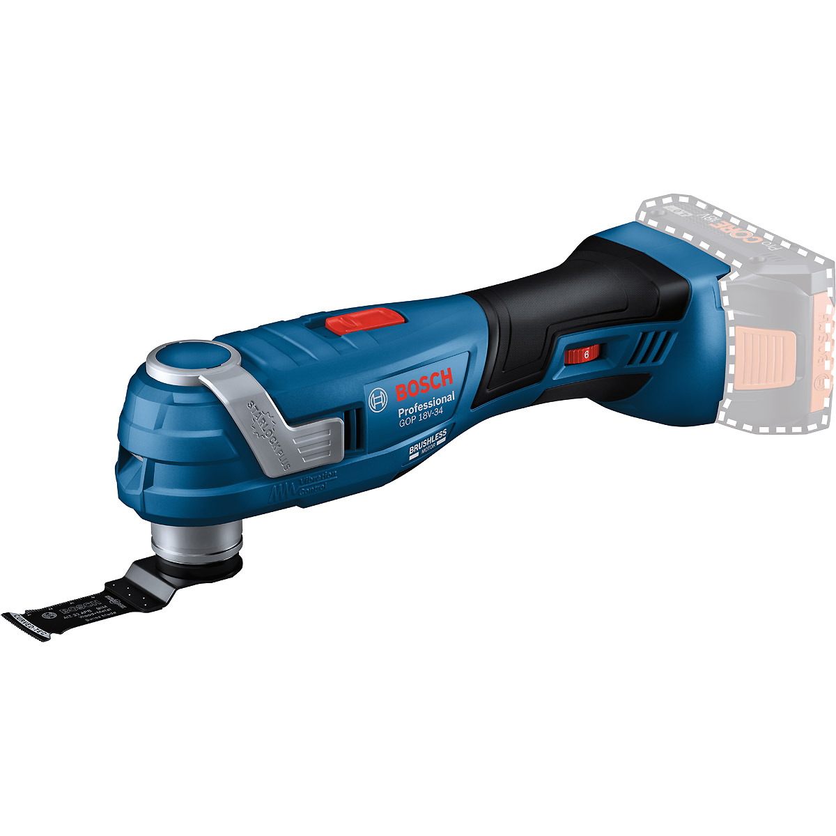 Bosch Akku-Multi-Cutter GOP 18V-34, Starlock Tauchsägeblätter+diverses Zubehör, L-BOXX