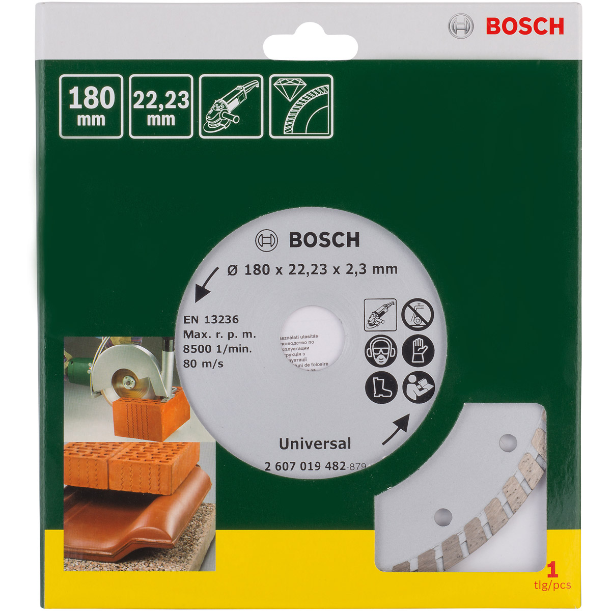 Bosch Diamanttrennscheibe Turbo, 180mm