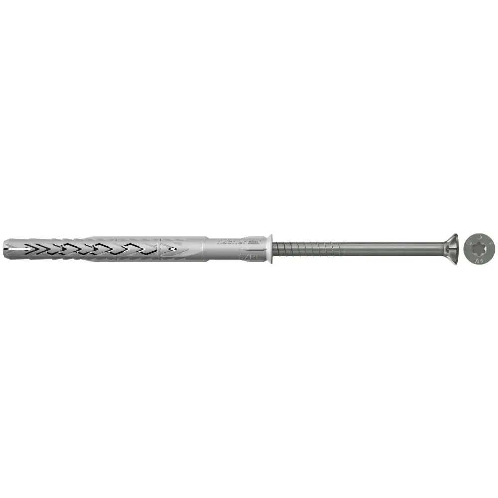 Fischer Langschaftdübel SXRL 10x60 T R mit Senkkopfschraube, rostfrei