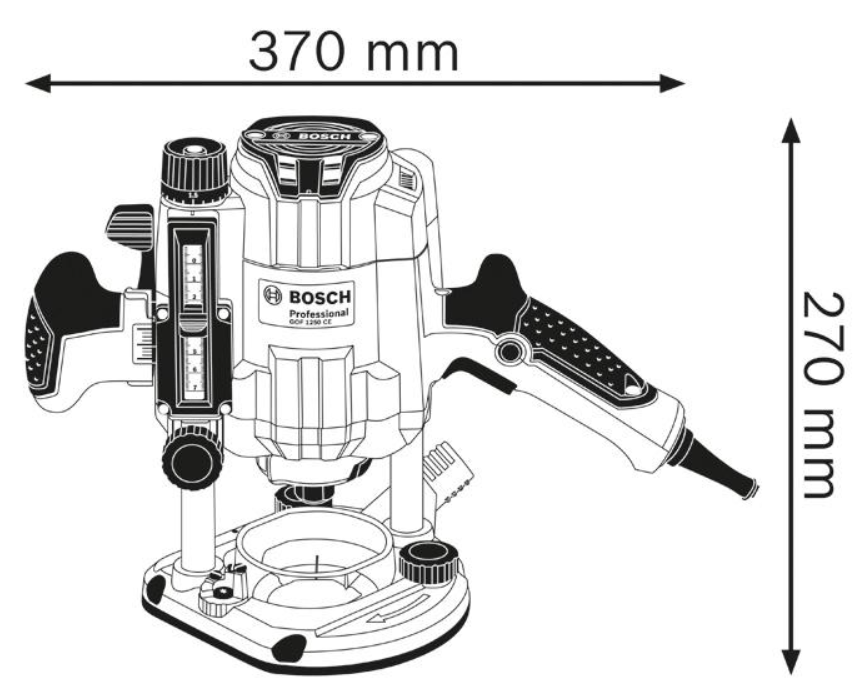 Bosch Oberfräse GOF 1250 CE, mit L-BOXX