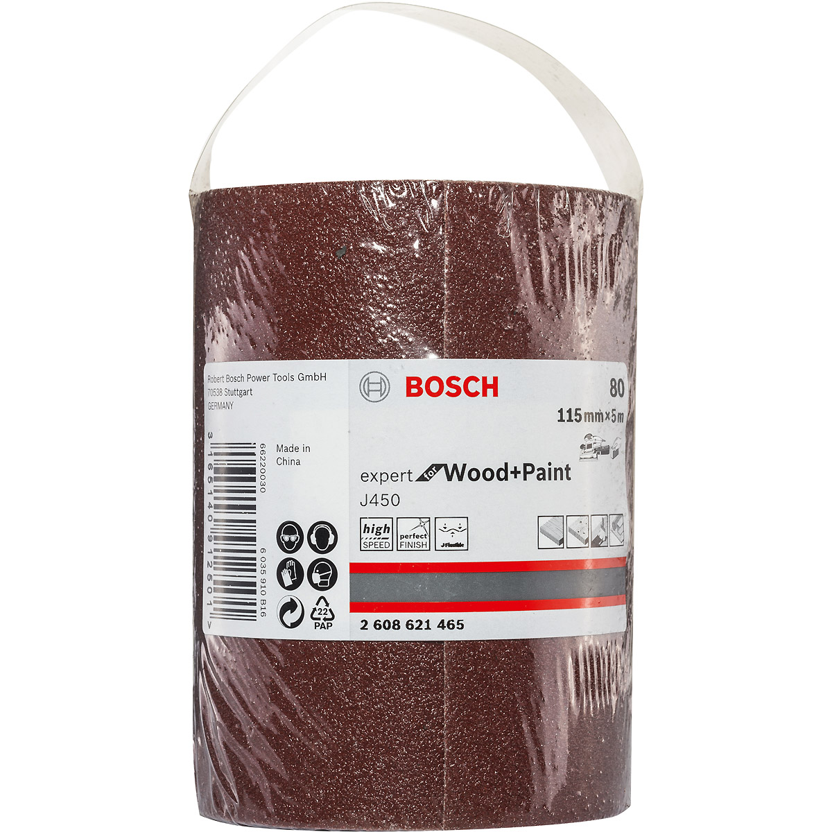 Bosch Schleifrolle J450 Expert for Wood and Paint 115 mm breit