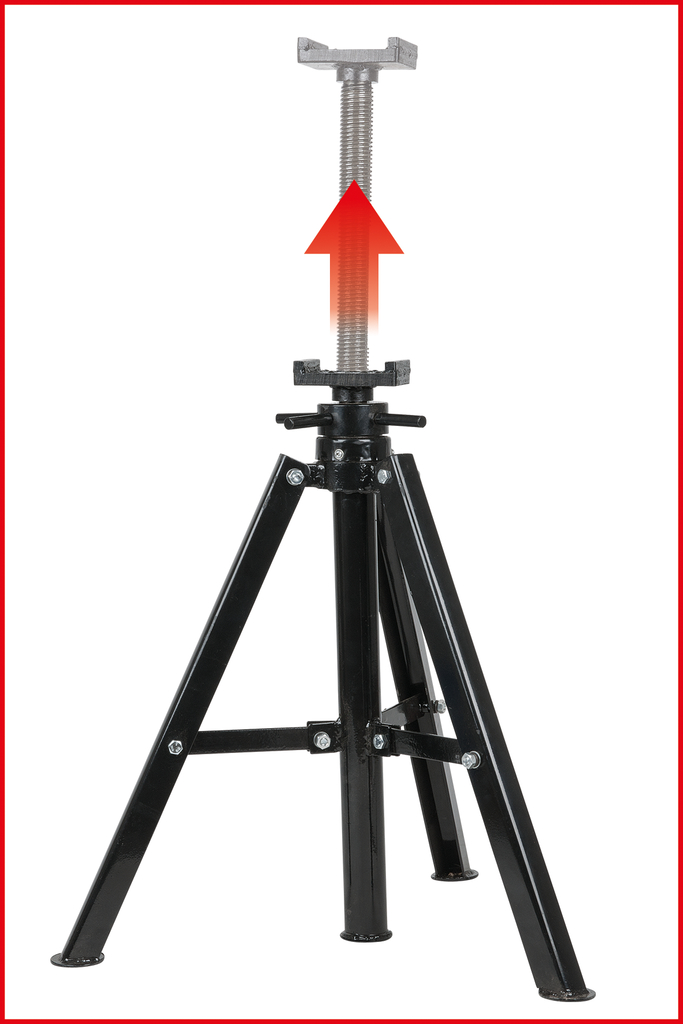 KS Tools Stahl-Spindel-Unterstellbock, 12t