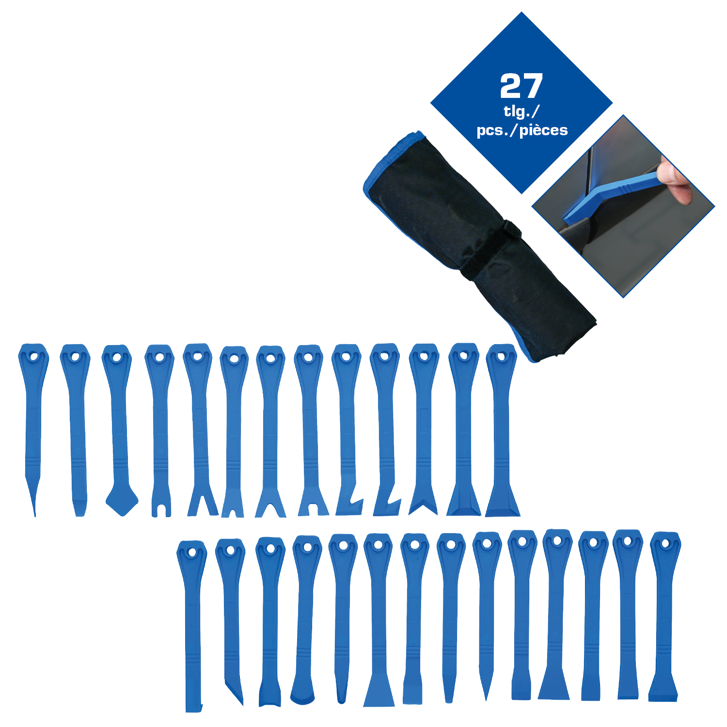 Brilliant Tools Zierleistenkeile-Satz, 27-tlg - BT511055