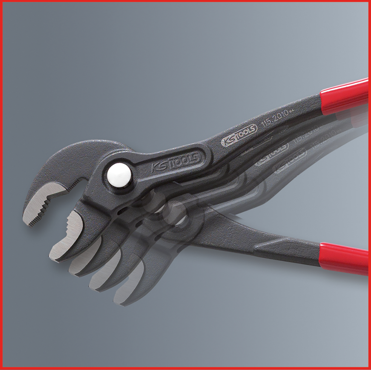 KS Tools Wasserpumpenzange mit Druckknopfverstellung