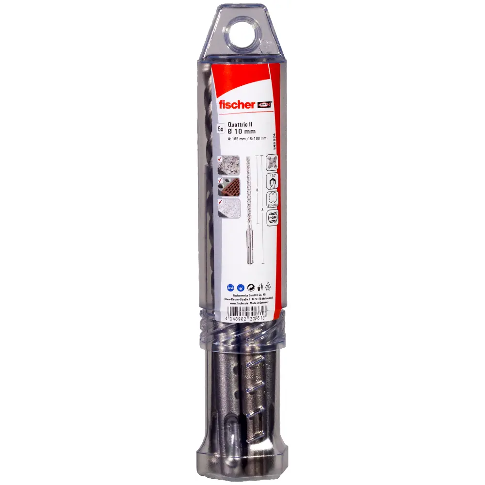 Fischer Hammerbohrer Quattric II 10/100/165 S (5)