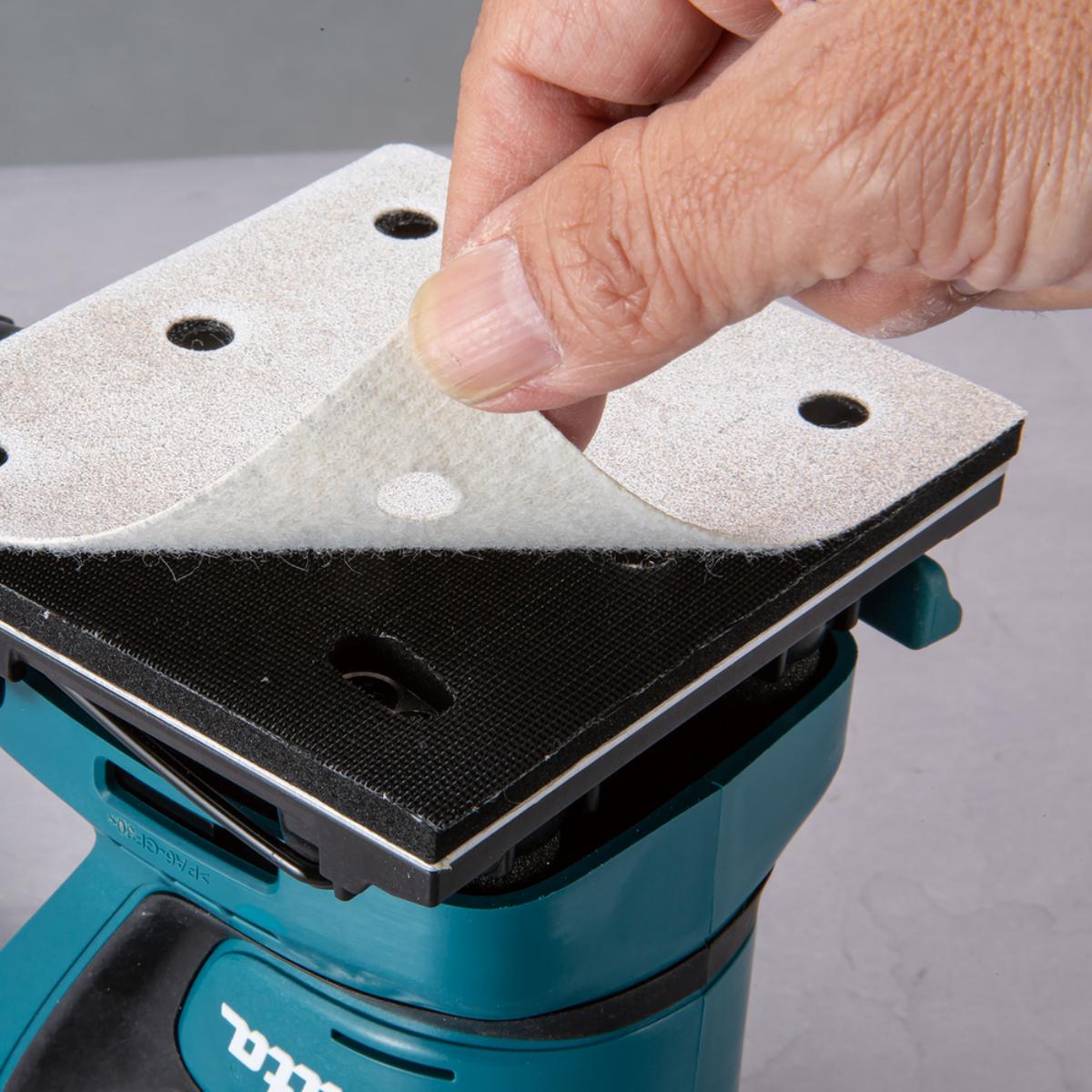 Makita Grundplatte Klett quadratisch für Schleifpapier 114x102 mm - Für DBO480/DBO484 - 191Y24-8