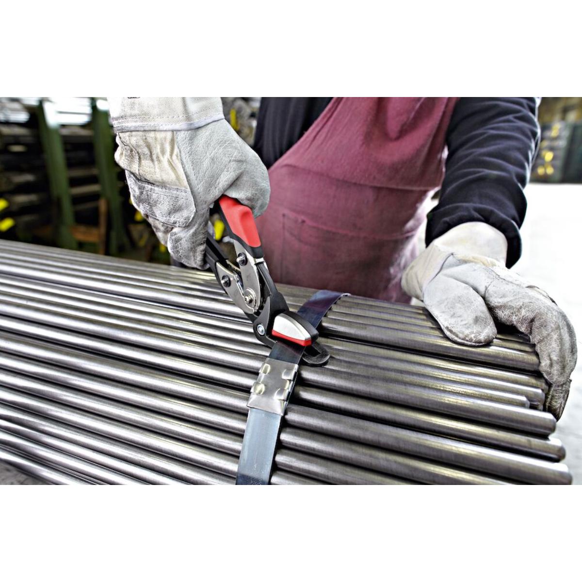 Bessey Sicherheitsbandeisenschere mit Hebelübersetzung Gesamtlänge 10 1/4