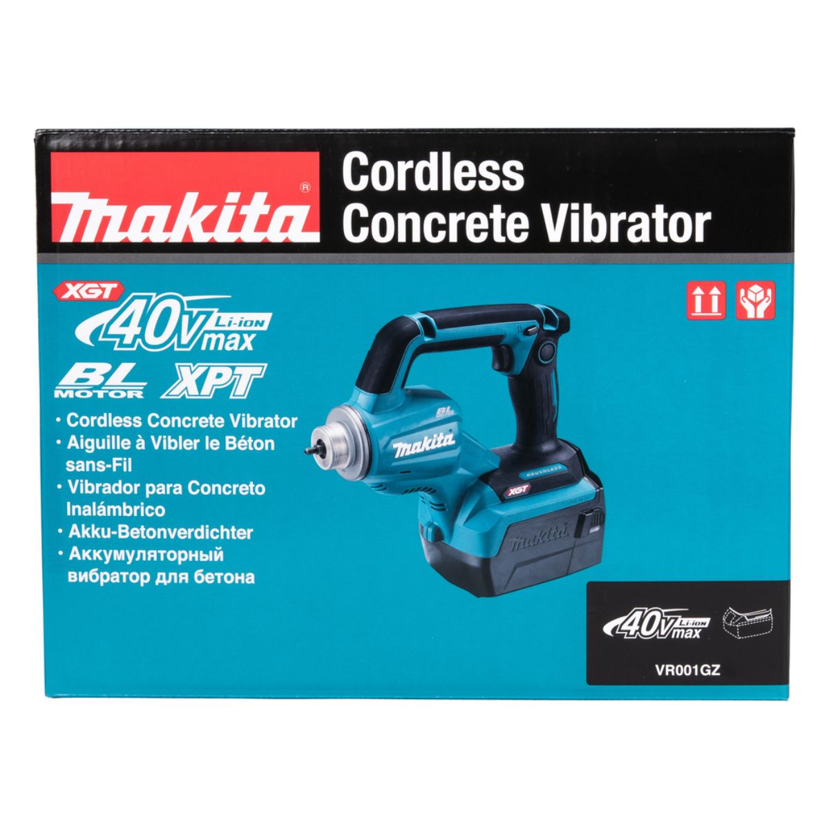 Makita Akku-Betonverdichter 40V max. (ohne Akku, ohne Ladegerät) ohne Verdichtervorsatz