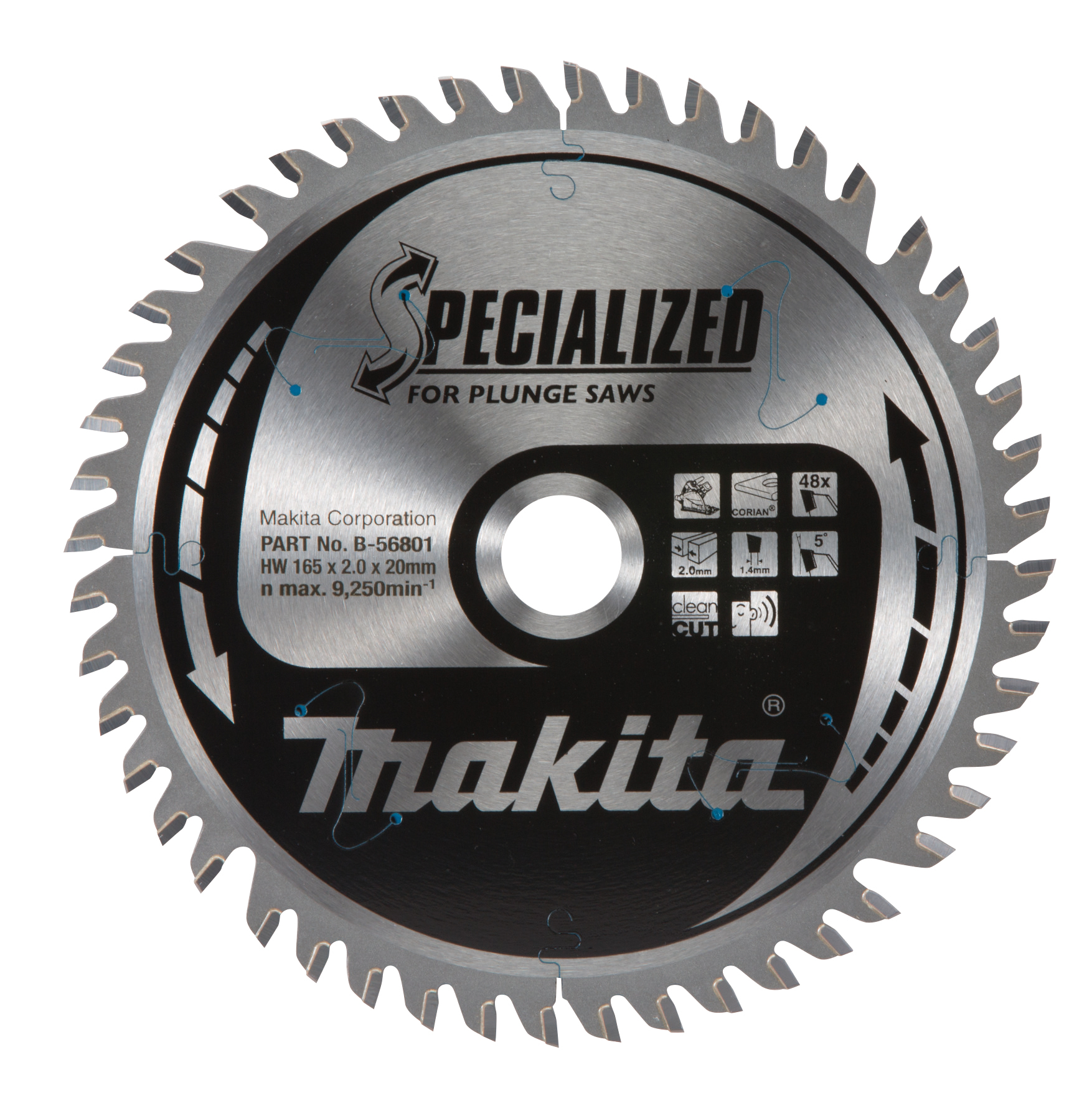 Makita SPECIALIZED Sägeb.165x20x48Z - B-56801