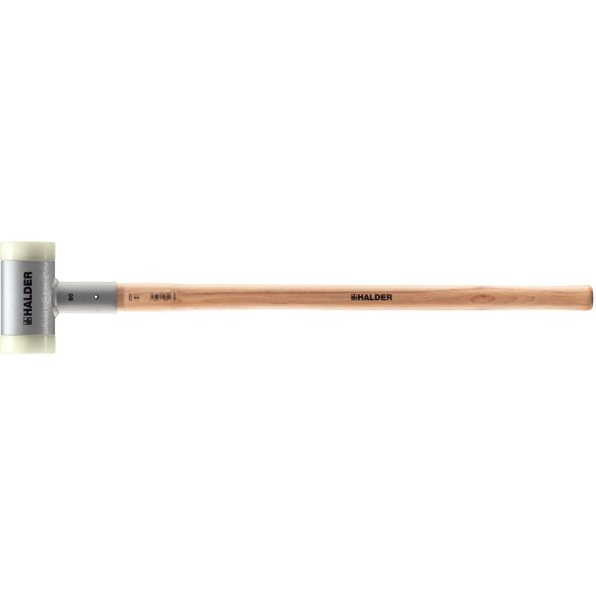 HALDER Schlegel mit schwingungsdämpfendem, ergonomisch geformtem und lackiertem Hickorystiel