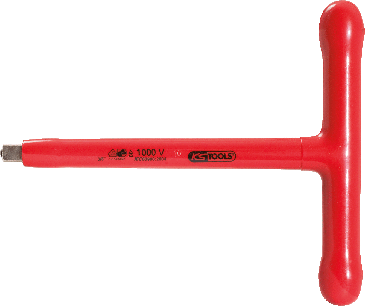 KS Tools 3/8" T-Griff-Aufsteckschlüssel mit Schutzisolierung, 200mm