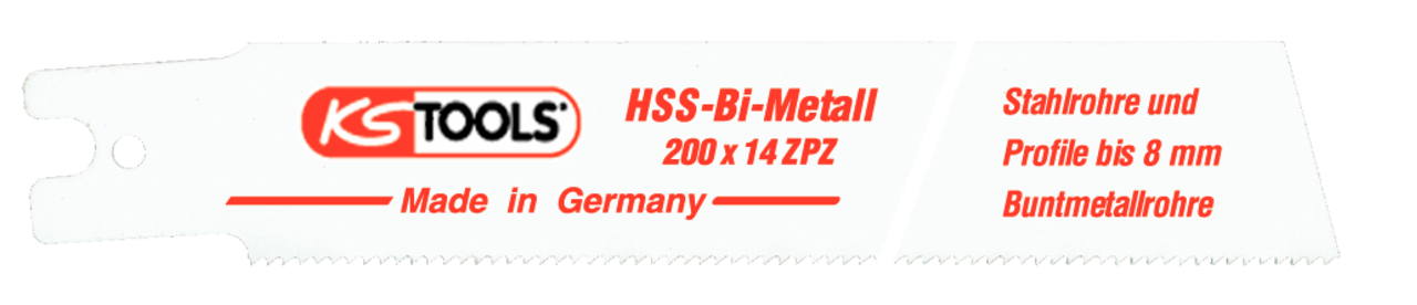 KS Tools Säbelsägeblatt Rems, HSS-Bi-Metall, 200mm, 1,8mm, 5er Pack