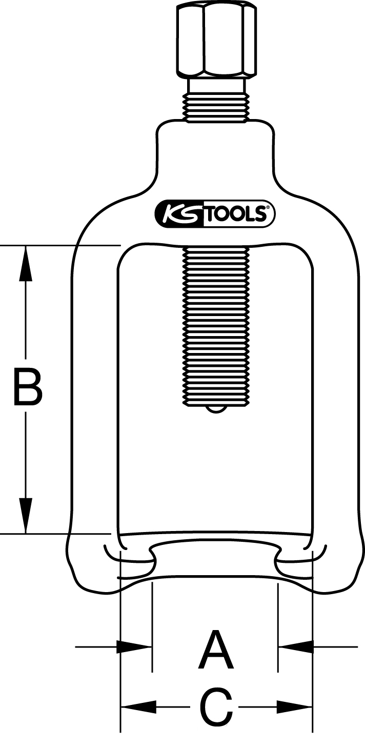 KS Tools Universal-Kugelgelenk-Abzieherglocke mechanisch