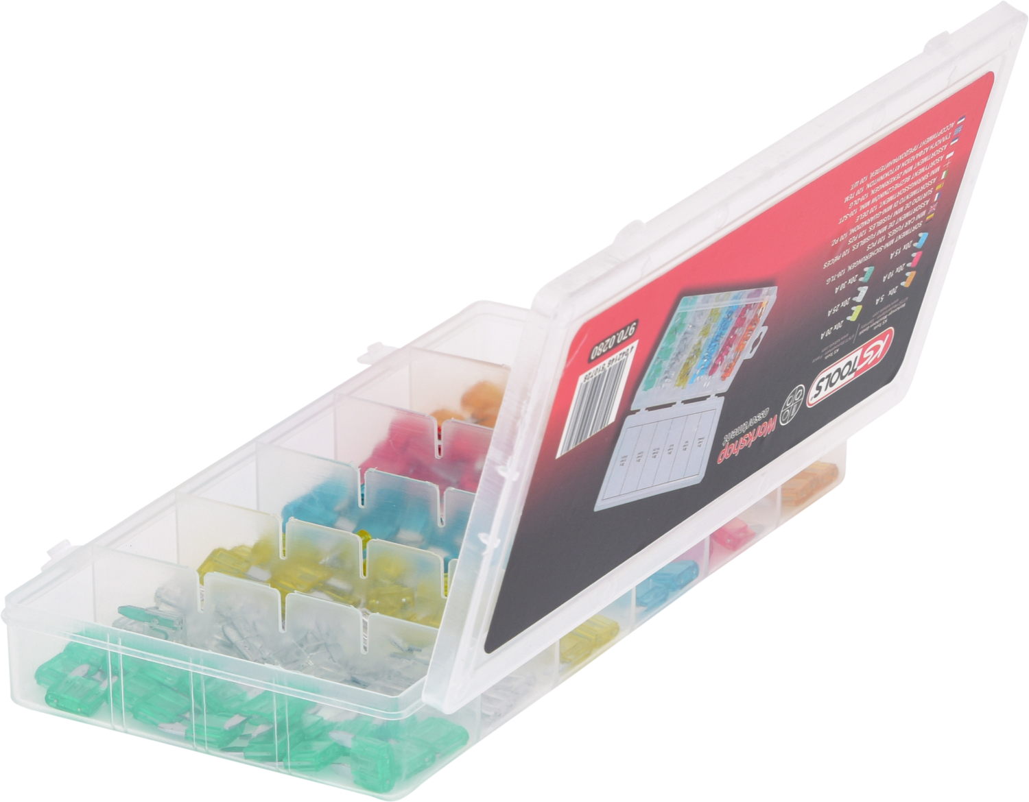 KS Tools Sortiment Mini-Sicherungen, 5-30A, 120-tlg
