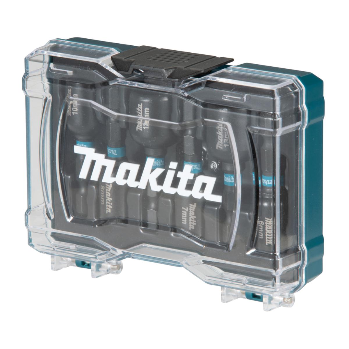 Makita Steckschlüssel-Set 6-teilig - 1/4 Zoll Sechskant - Impact Black - E-15768