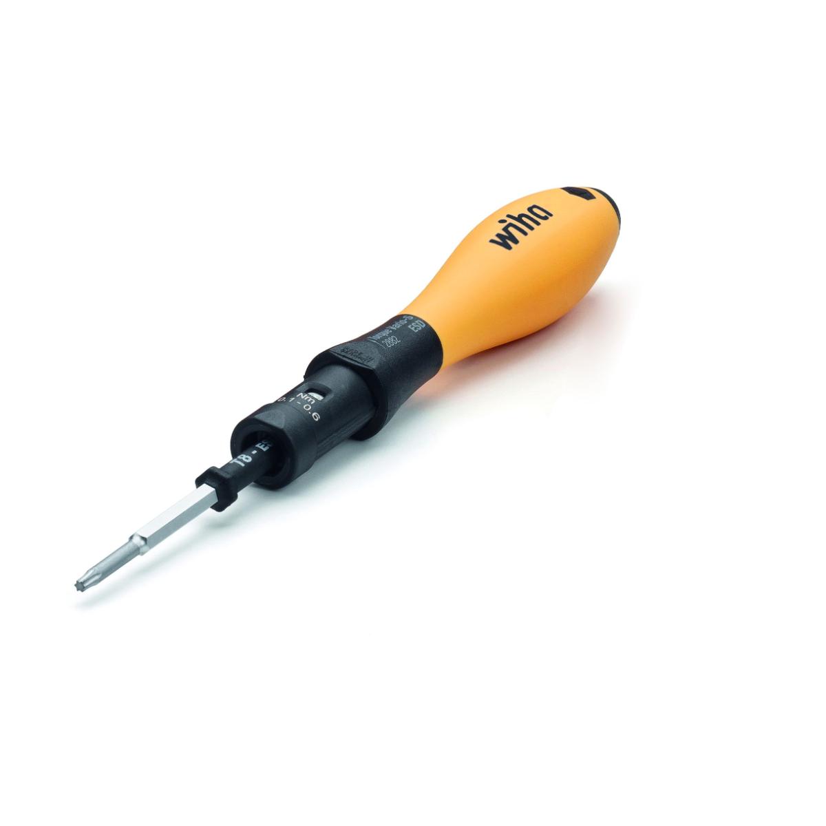 Wiha Drehmoment-Schraubendreher Set TorqueVario -S ESD 0,4-1,0 Nm gemischt 14-teilges Set variabel einstellbare Drehmomentbegrenzung mit Box